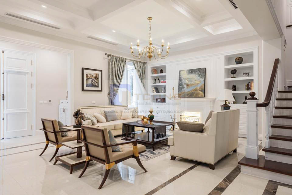 Phòng Khách 2 - Biệt thự Anh Đào AD9 Vinhomes Riverside